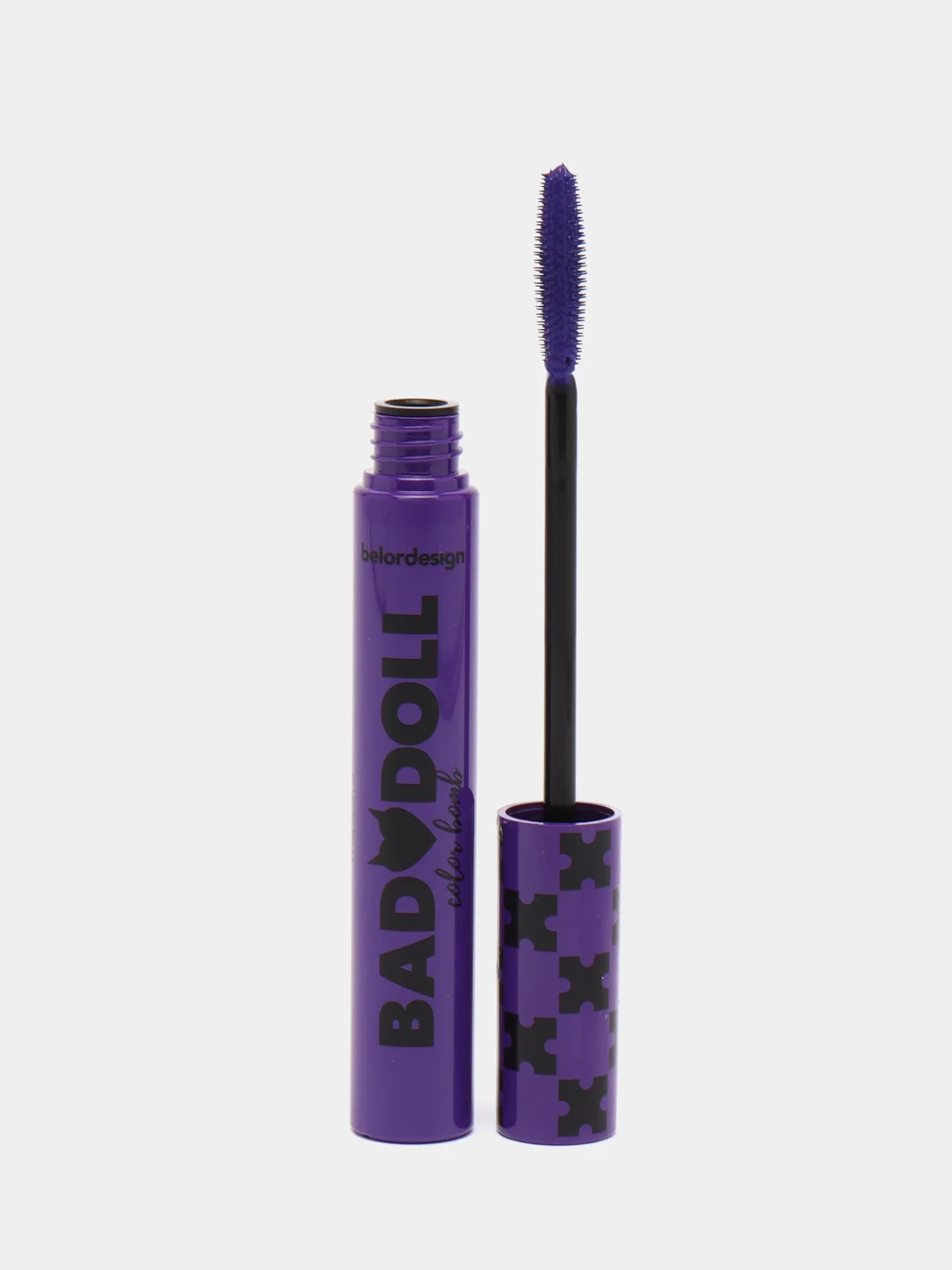 Belor Design Тушь для ресниц "Bad Doll", объемная (фиолетовая)