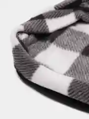 Черный толстовка для собак мелких и средних пород Zoostyle в клетку с карманом на молнии