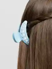 Лазурный заколка-краб для волос,жемчужный