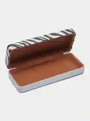 Белый футляр для очков, ПВХ, 16 х 6 см