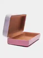 Розовый футляр для очков, ПВХ, 16 х 6 см