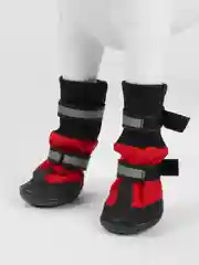 Красный обувь светоотражающая для собак средних пород