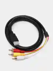 Кабель HDMI на 3RCA "тюльпан" AV ( не является декодером)