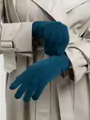 Синий меланж перчатки сенсорные унисекс