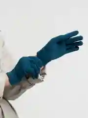 Синий меланж перчатки сенсорные унисекс