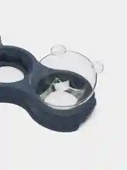 Синий меланж автопоилка для кошек, с наклоном