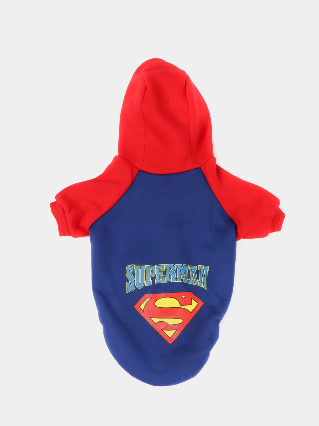 Синий толстовка для собак и кошек Superman, с капюшоном