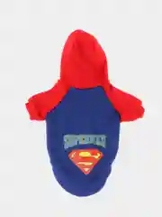 Синий толстовка для собак и кошек Superman, с капюшоном