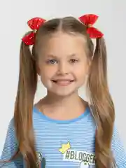 Красный бантики для девочек на каждый день