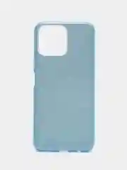 Голубой чехол для Honor X8, Хонор Х8 блестящий