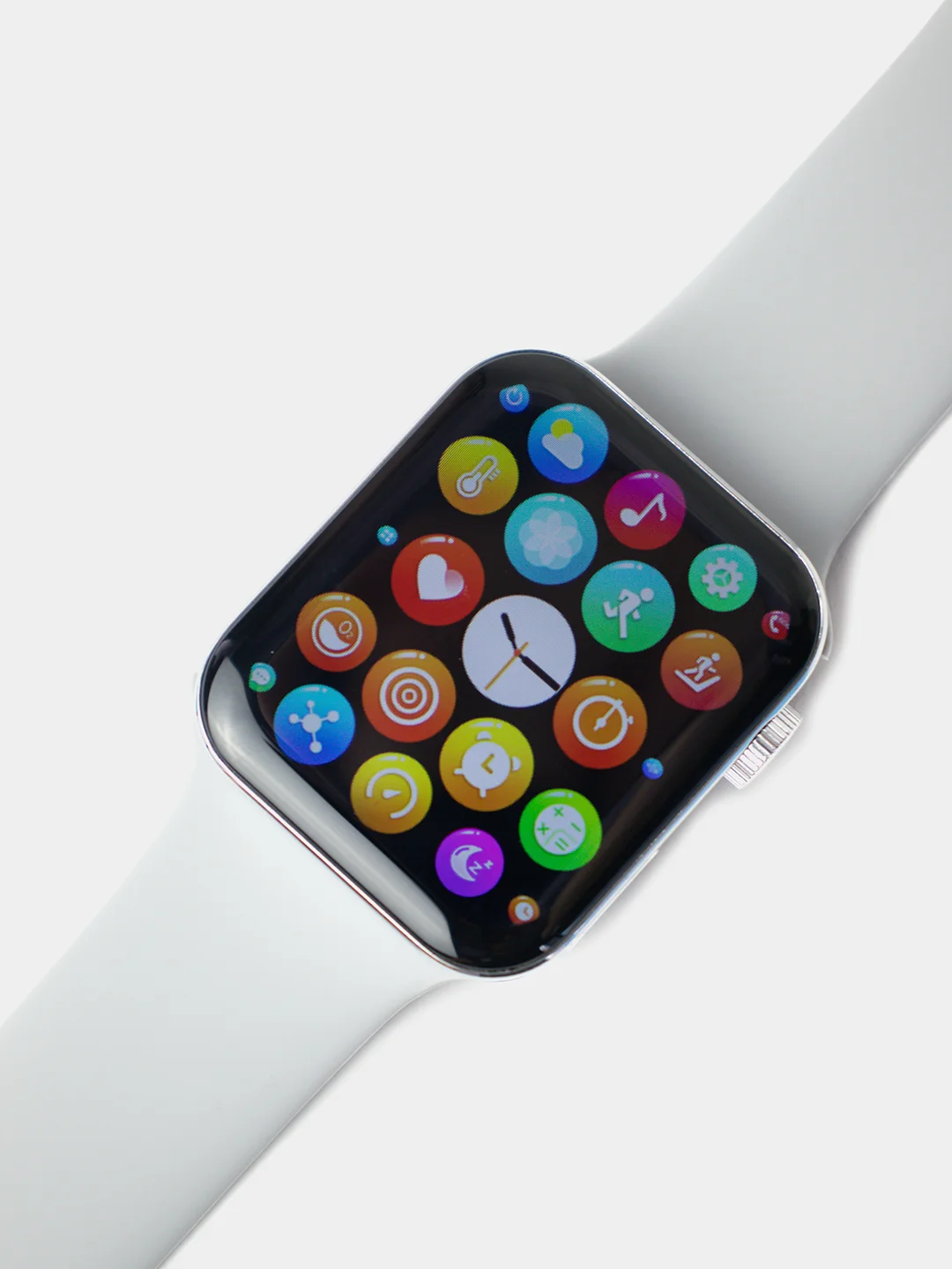 Серебряный умные часы S8 Smart Watch New 2022, с беспроводной зарядкой