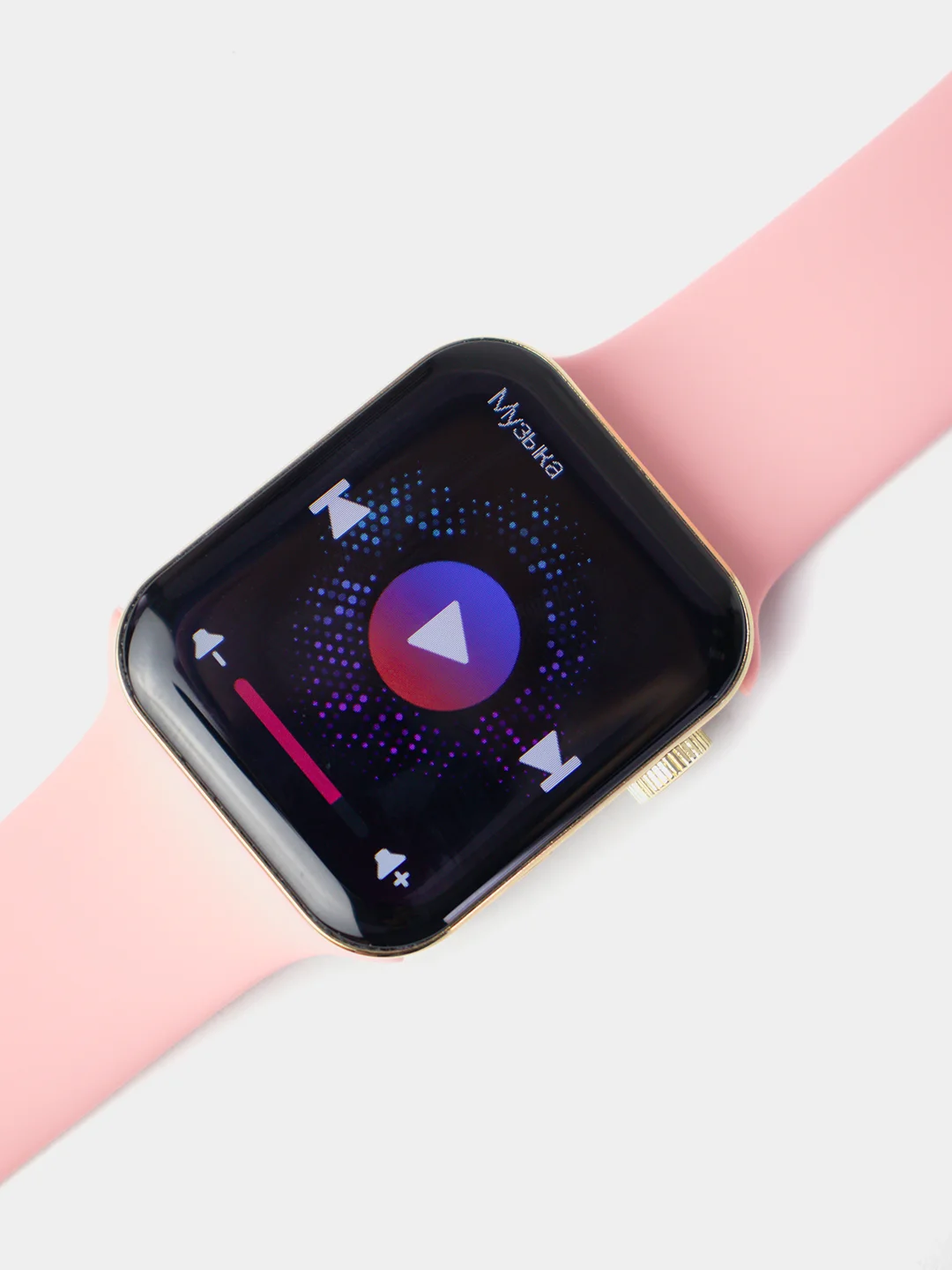 Розовый умные часы S8 Smart Watch New 2022, с беспроводной зарядкой