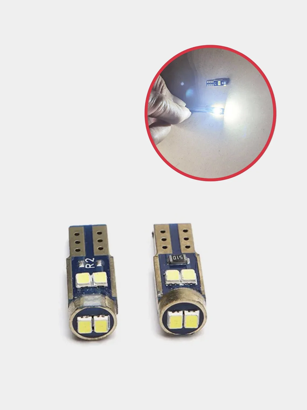 Белый автомобильные светодиодные лампы / T5 LED и огни для подсветки салона и приборной панели
