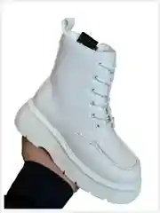 Белый ботинки женские осенние, утепленные
