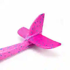 Тёмно-розовый самолет из пенопласта