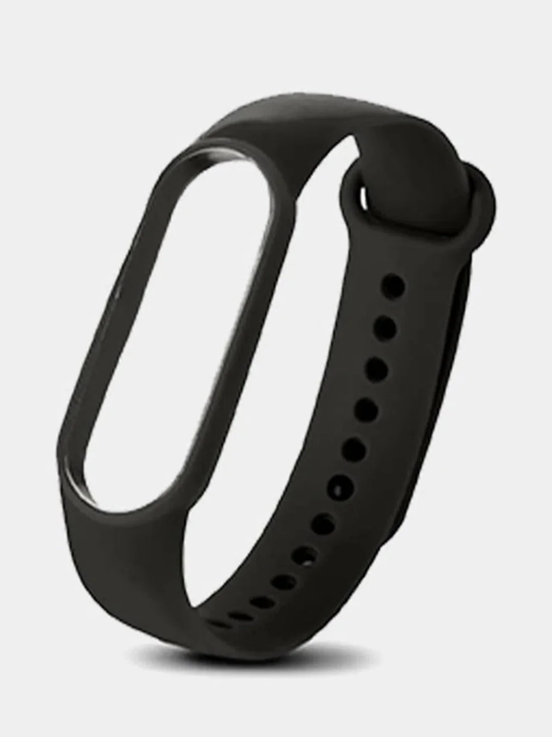 Черный силиконовый ремешок Xiaomi Mi Band 3 / 4 Ремешок для фитнес браслета