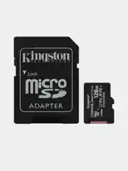 Карта памяти Kingston Canvas Select Plus Class10, microSD + SD для смартфона, регистратора