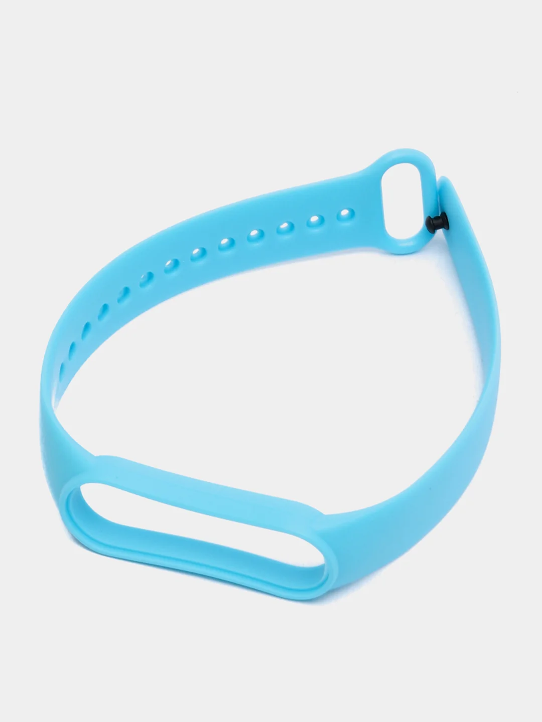Голубой силиконовый ремешок для фитнес браслета Xiaomi Mi Band 5 / Mi Band 6