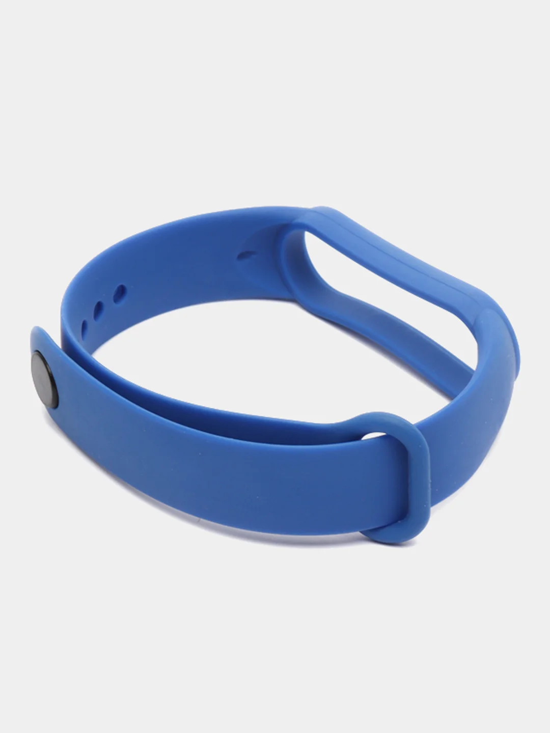 Синий силиконовый ремешок для фитнес браслета Xiaomi Mi Band 5 / Mi Band 6