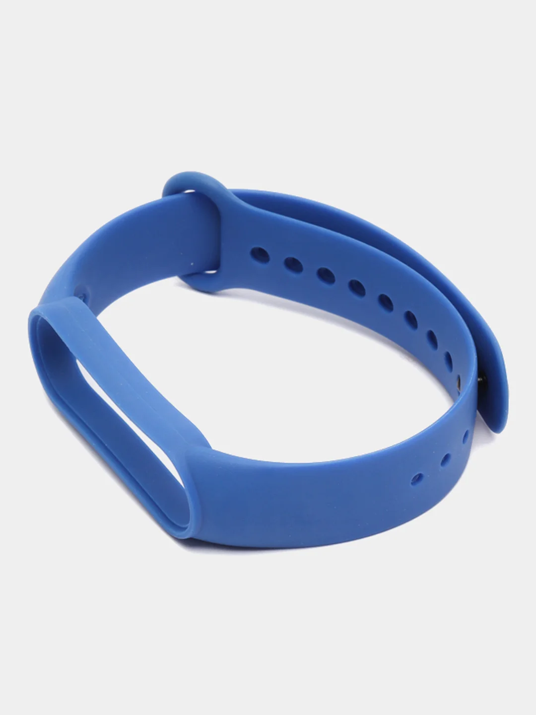 Синий силиконовый ремешок для фитнес браслета Xiaomi Mi Band 5 / Mi Band 6