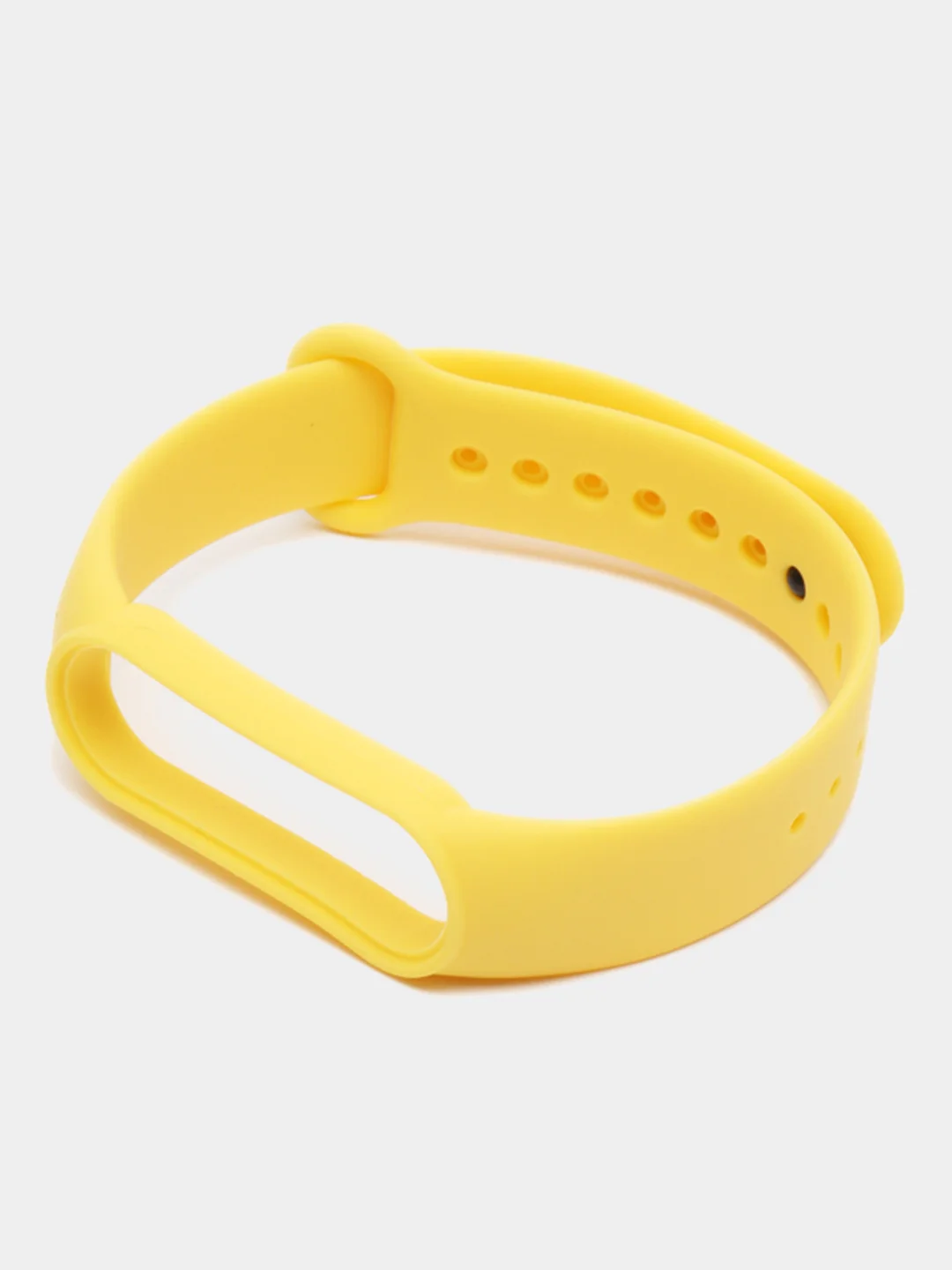 Желтый силиконовый ремешок для фитнес браслета Xiaomi Mi Band 5 / Mi Band 6