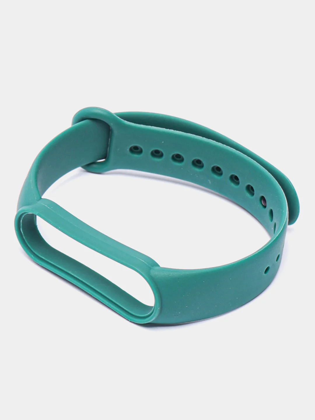 Тёмно-зелёный силиконовый ремешок для фитнес браслета Xiaomi Mi Band 5 / Mi Band 6