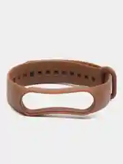 Коричневый силиконовый ремешок для фитнес браслета Xiaomi Mi Band 5 / Mi Band 6
