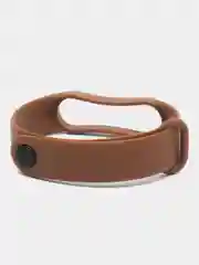 Коричневый силиконовый ремешок для фитнес браслета Xiaomi Mi Band 5 / Mi Band 6