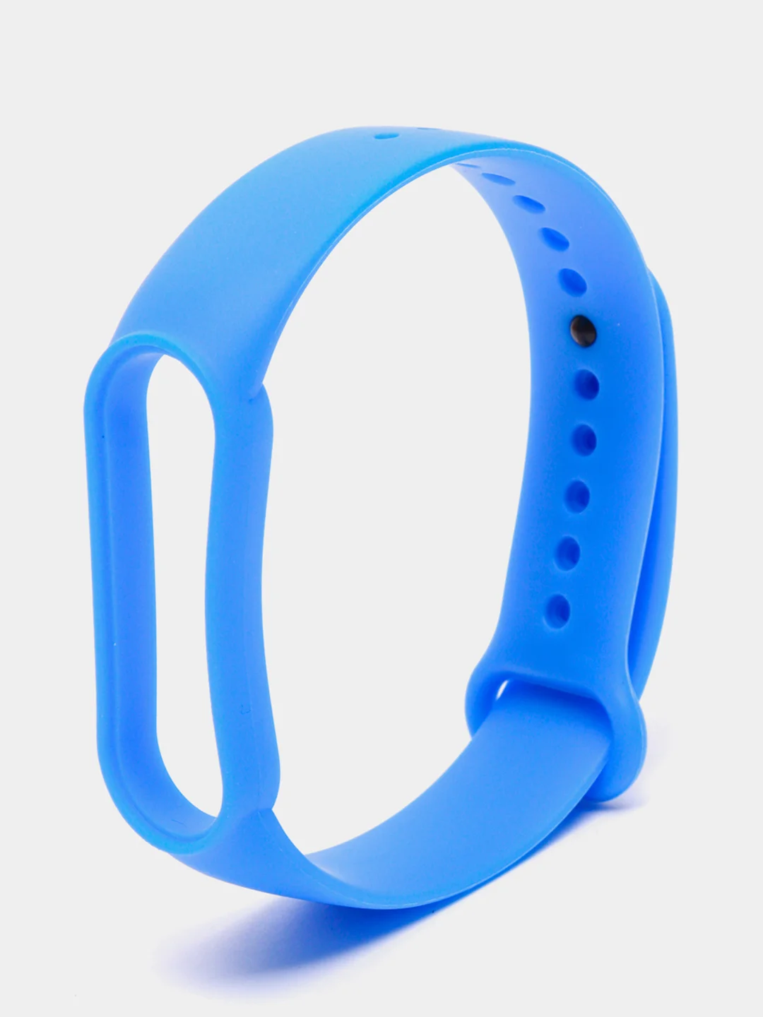 Светло-синий силиконовый ремешок для фитнес браслета Xiaomi Mi Band 5 / Mi Band 6
