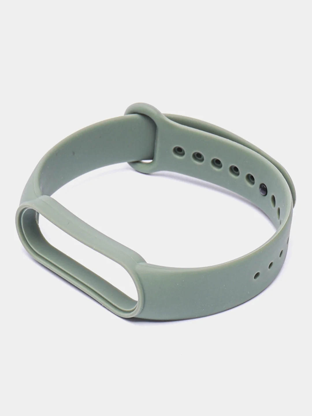 Зелёный хаки силиконовый ремешок для фитнес браслета Xiaomi Mi Band 5 / Mi Band 6