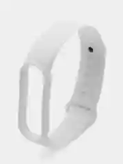 Белый силиконовый ремешок для фитнес браслета Xiaomi Mi Band 5 / Mi Band 6