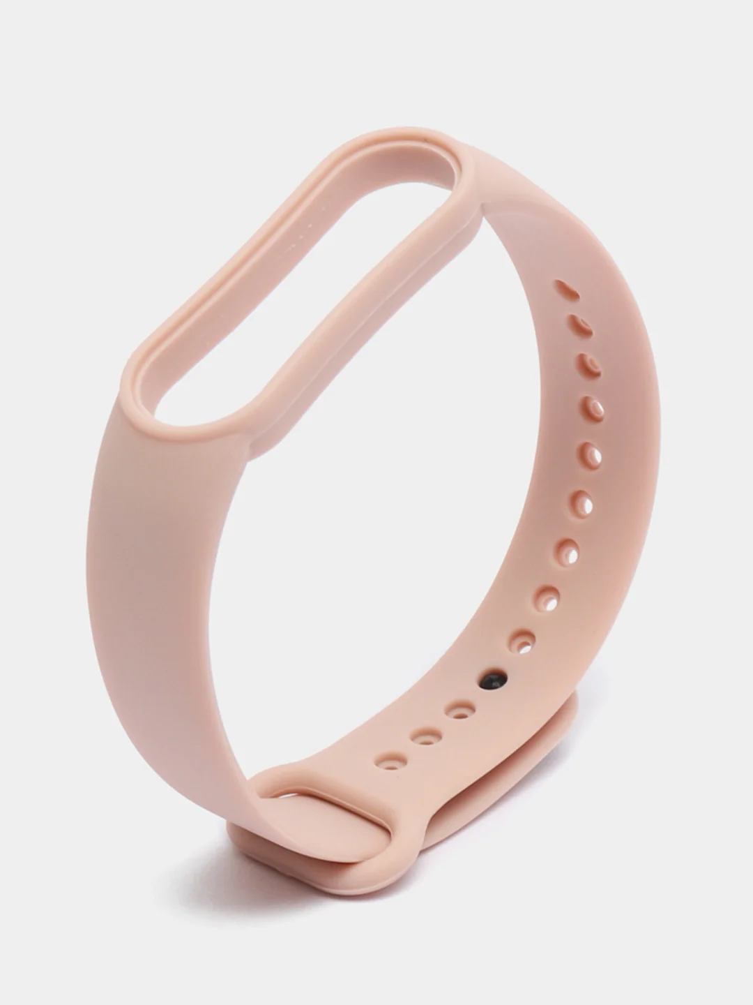 Бежевый силиконовый ремешок для фитнес браслета Xiaomi Mi Band 5 / Mi Band 6