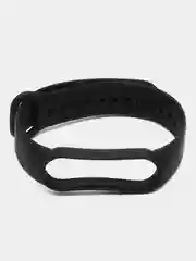 Черный силиконовый ремешок для фитнес браслета Xiaomi Mi Band 5 / Mi Band 6
