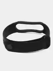 Черный силиконовый ремешок для фитнес браслета Xiaomi Mi Band 5 / Mi Band 6