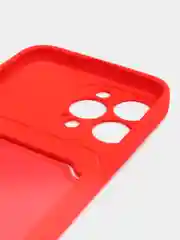 Алый чехол-карточница для Samsung A12, iPhone 11, 12 Pro, 13 Pro, 13 Pro Max