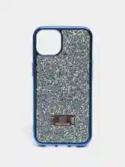 Синий чехол со стразами iPhone 11, 12, 12 Pro, 12 Pro Max, 13, 13 Pro, 13 Pro Max