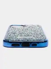 Синий чехол со стразами iPhone 11, 12, 12 Pro, 12 Pro Max, 13, 13 Pro, 13 Pro Max