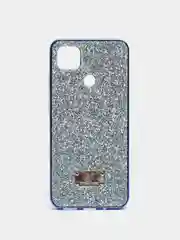 Синий чехол со стразами Samsung A22 5G, A22 4G, A03 core, A32, A13, Redmi 9C, 9A