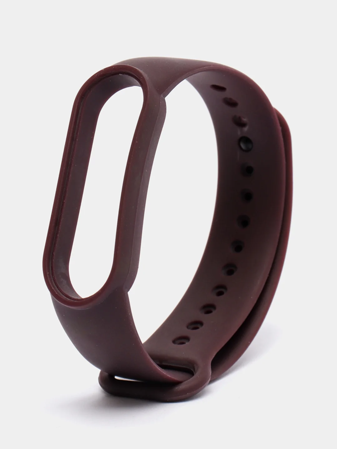 Марсала силиконовый ремешок для фитнес браслета Xiaomi Mi Band 5 / Mi Band 6