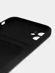 Черный чехол-карточница для Samsung A12, iPhone 11, 12 Pro, 13 Pro, 13 Pro Max