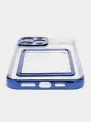 Синий чехол карточница iPhone 11, 12, 12 Pro, 12 Pro Max, 13, 13 Pro, 13 Pro Max, Redmi 9C, 9A