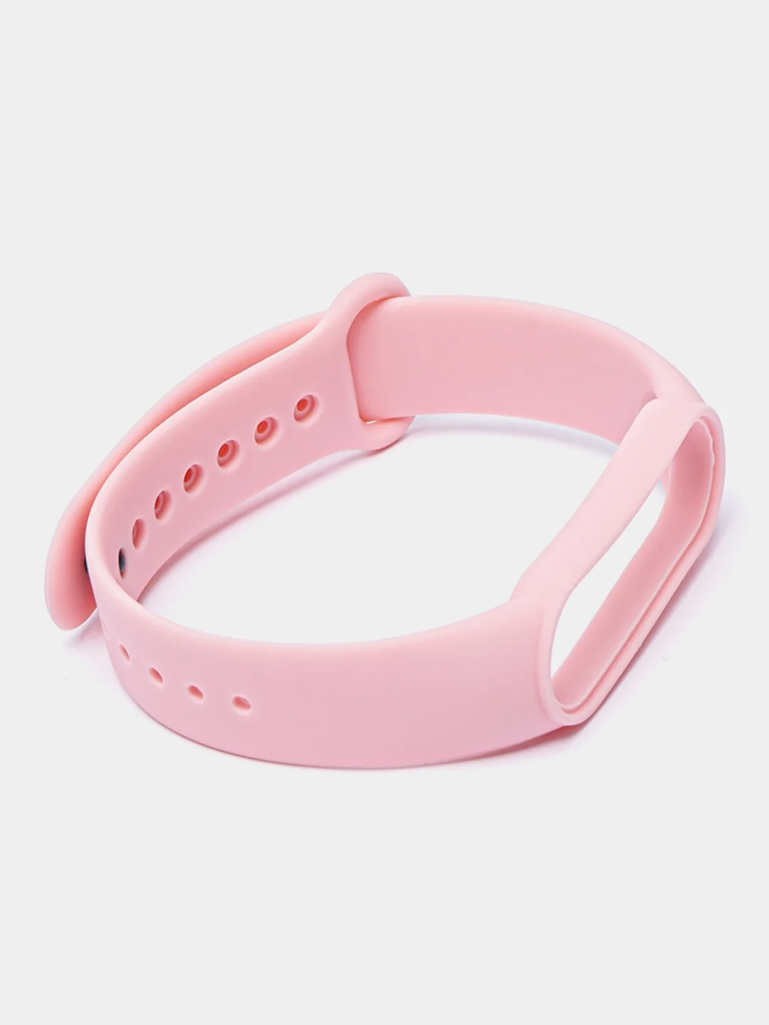 Пудровый силиконовый ремешок для фитнес браслета Xiaomi Mi Band 5 / Mi Band 6