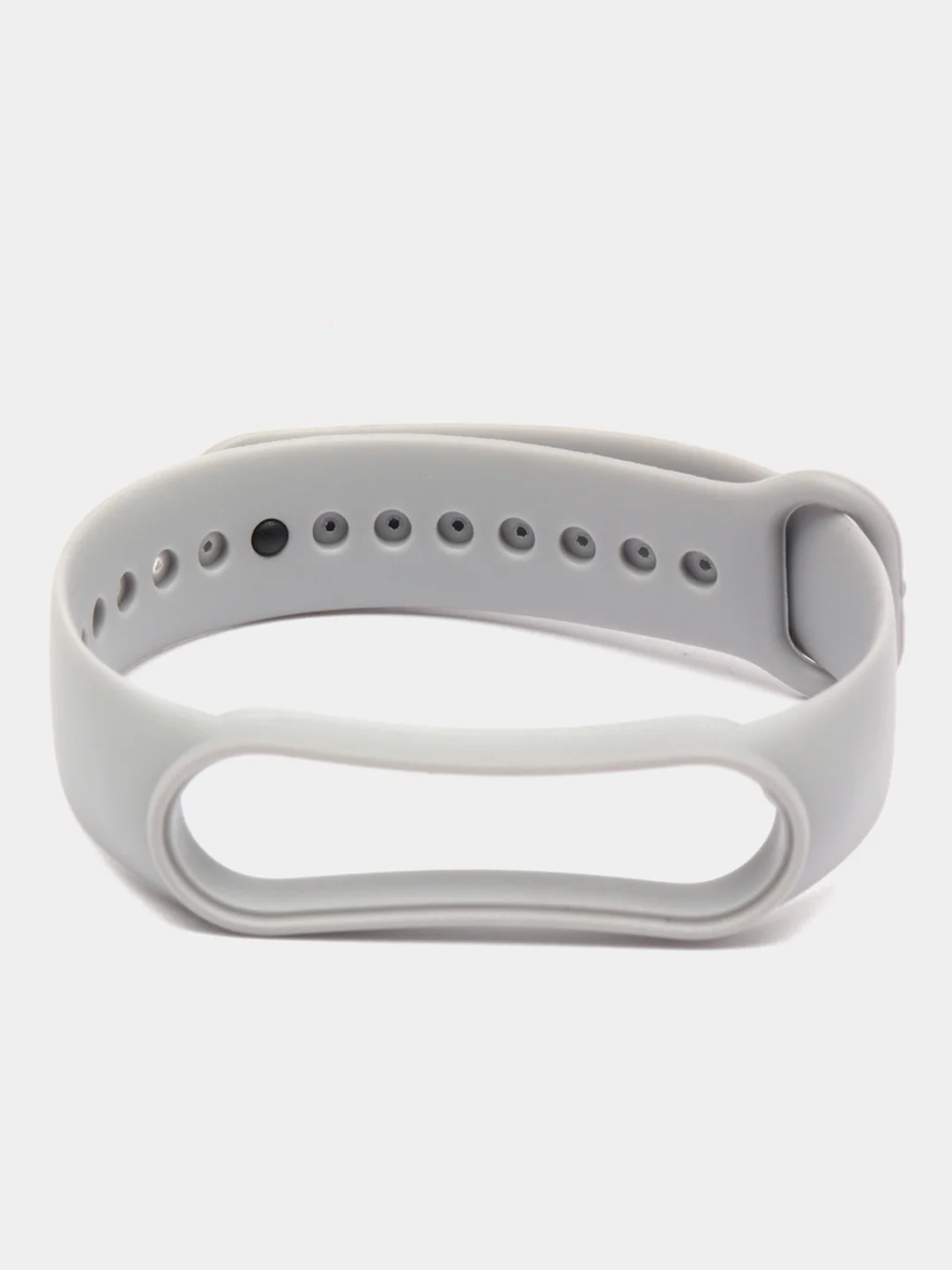 Серый силиконовый ремешок для фитнес браслета Xiaomi Mi Band 5 / Mi Band 6