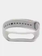 Серый силиконовый ремешок для фитнес браслета Xiaomi Mi Band 5 / Mi Band 6