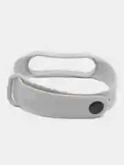 Серый силиконовый ремешок для фитнес браслета Xiaomi Mi Band 5 / Mi Band 6