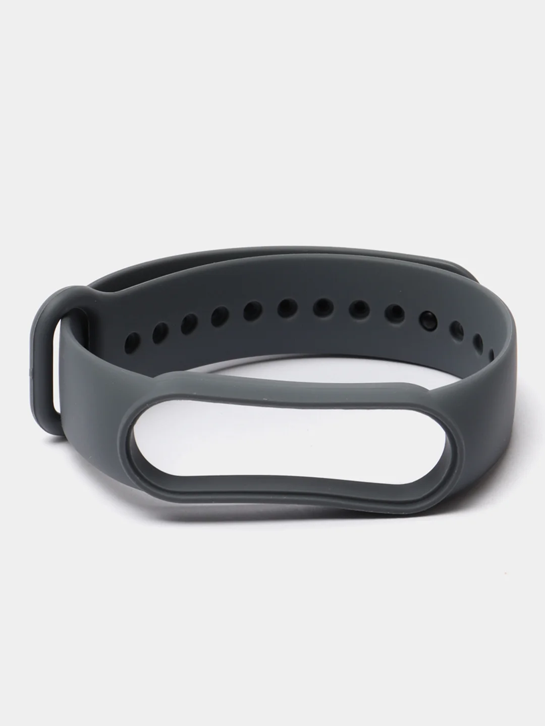 Тёмно-серый силиконовый ремешок для фитнес браслета Xiaomi Mi Band 5 / Mi Band 6