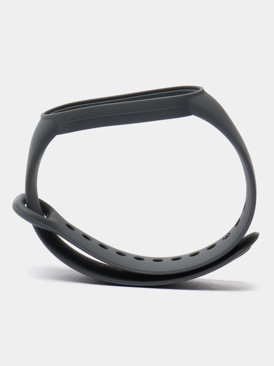 Тёмно-серый силиконовый ремешок для фитнес браслета Xiaomi Mi Band 5 / Mi Band 6