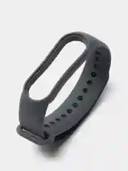 Тёмно-серый силиконовый ремешок для фитнес браслета Xiaomi Mi Band 5 / Mi Band 6