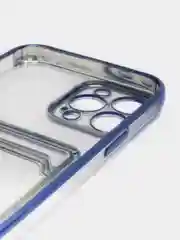 Синий чехол карточница iPhone 11, 12, 12 Pro, 12 Pro Max, 13, 13 Pro, 13 Pro Max, Redmi 9C, 9A