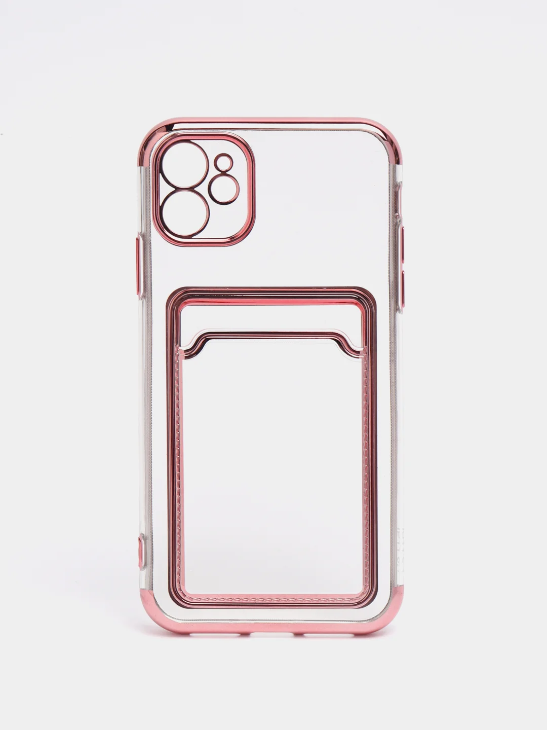 Пастельно-коралловый чехол карточница iPhone 11, 12, 12 Pro, 12 Pro Max, 13, 13 Pro, 13 Pro Max, Redmi 9C, 9A